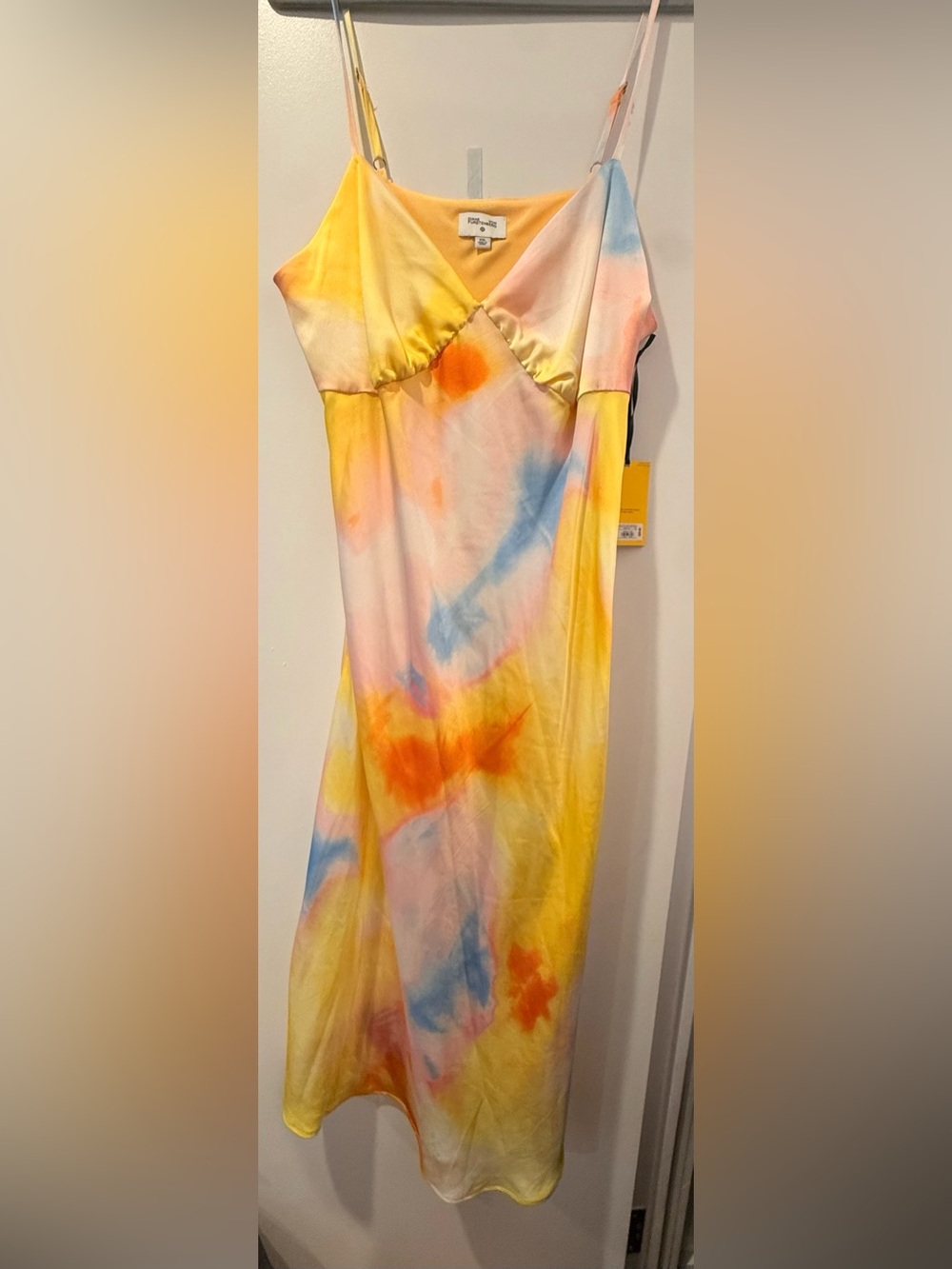 DVF x Target Tie-Dye Satin Maxi Dress